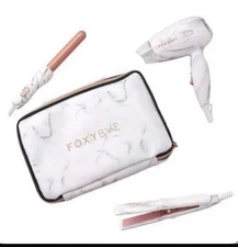 FoxyBae Limited Edition Mini Marble 3-Piece Travel Kit $150 Retail