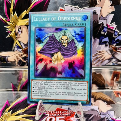 Yugioh Lullaby of Obedience RA04-EN085 Super Rare 1st Ed Near Mint