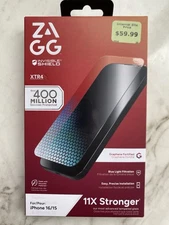 ZAGG Invisible Shield (Glass XTR4) Screen Protector for Apple iPhone 16/15
