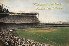 Municipal Stadium-Kansas City, Missouri MODERN Vintage Postcard Baseball D465