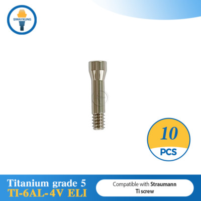 10 pcs titanium abutment screw fit to Straumann ITI platform RC/NC RN/WN SC