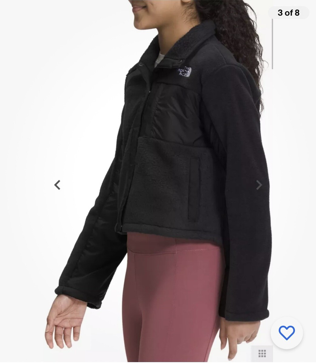 The North Face Girl's Size XL 14/16 Snap Fleece Mashup Jacket $99
