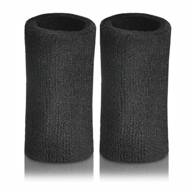 2 Paar Schweißbänder 5 Zoll elastische sportlich saugfähige Armbänder für Fußball
