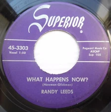 RANDY LEEDS with doowop group on Superior 45 WHAT HAPPENS NOW? / I Declare D1071