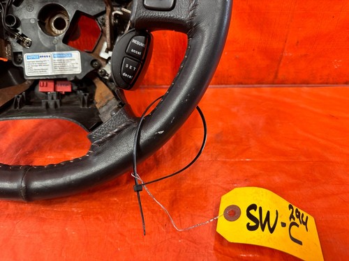 93-95 HONDA DEL SOL - FACTORY STEERING WHEEL - BLACK - IN GOOD SHAPE - OEM 294 - Picture 2 of 11