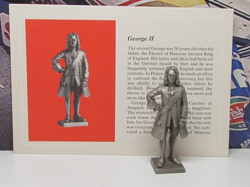 FRANKLIN MINT - KINGS & QUEENS OF ENGLAND - ZINNFIGUR - GEORGE II