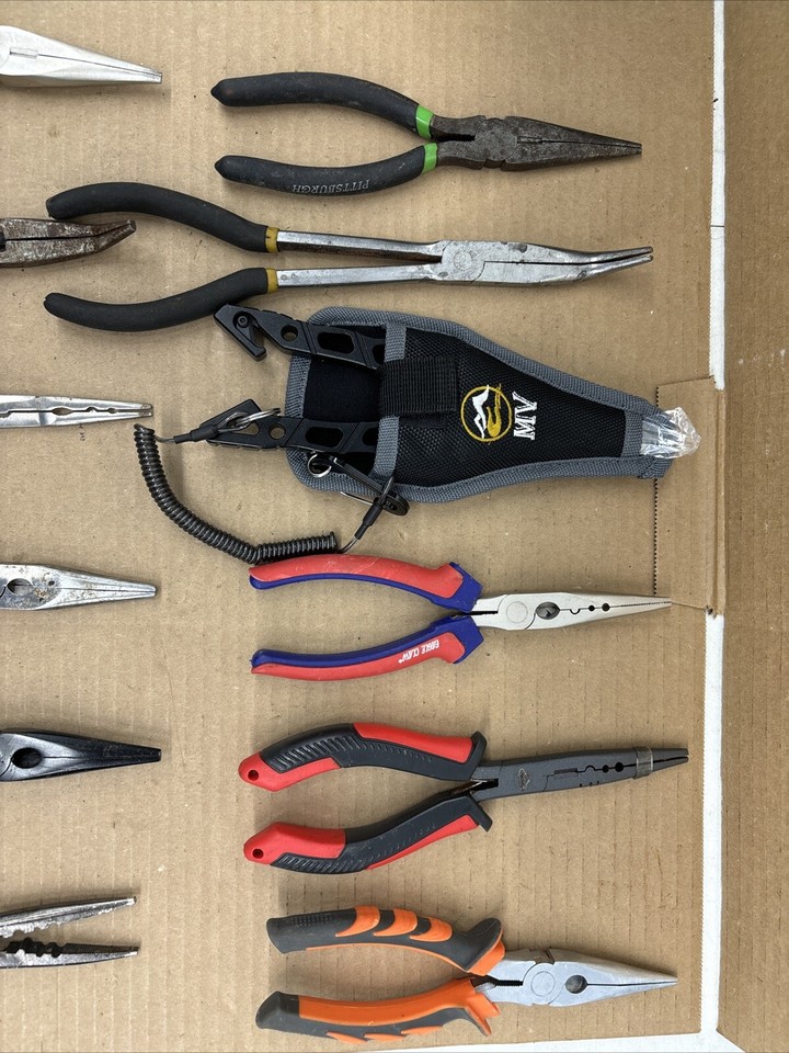 Lot 12 Needle Nose Pliers Eagle Claw Pittsburgh Tsunami MV More eBay