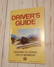 Vintage Early 80s Washington State Seattle Driver's Education Manual Guide