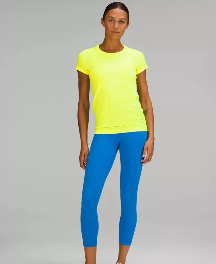 Lululemon Run Swiftly Tech Short Sleeve 2.0 Shirt Women's Sz 10 Yellow neon  NWT