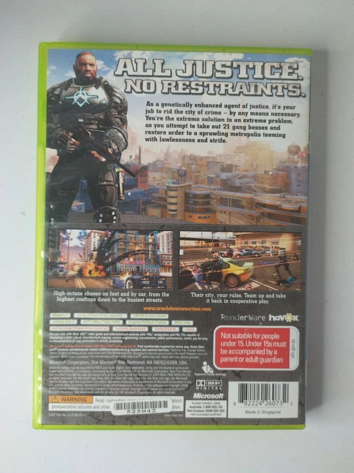 Crackdown (Microsoft XBOX 360) Game AUS PAL - Free Domestic Postage  - Image 2 of 4