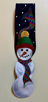 JOLLY HOLLY SNOWMAN NAVY BLUE & Multicolored Christmas Festive Men s Necktie Tie