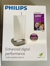 Philips Digital TV Antenna Indoor 15dB Amplified TV Receiver/Tuner