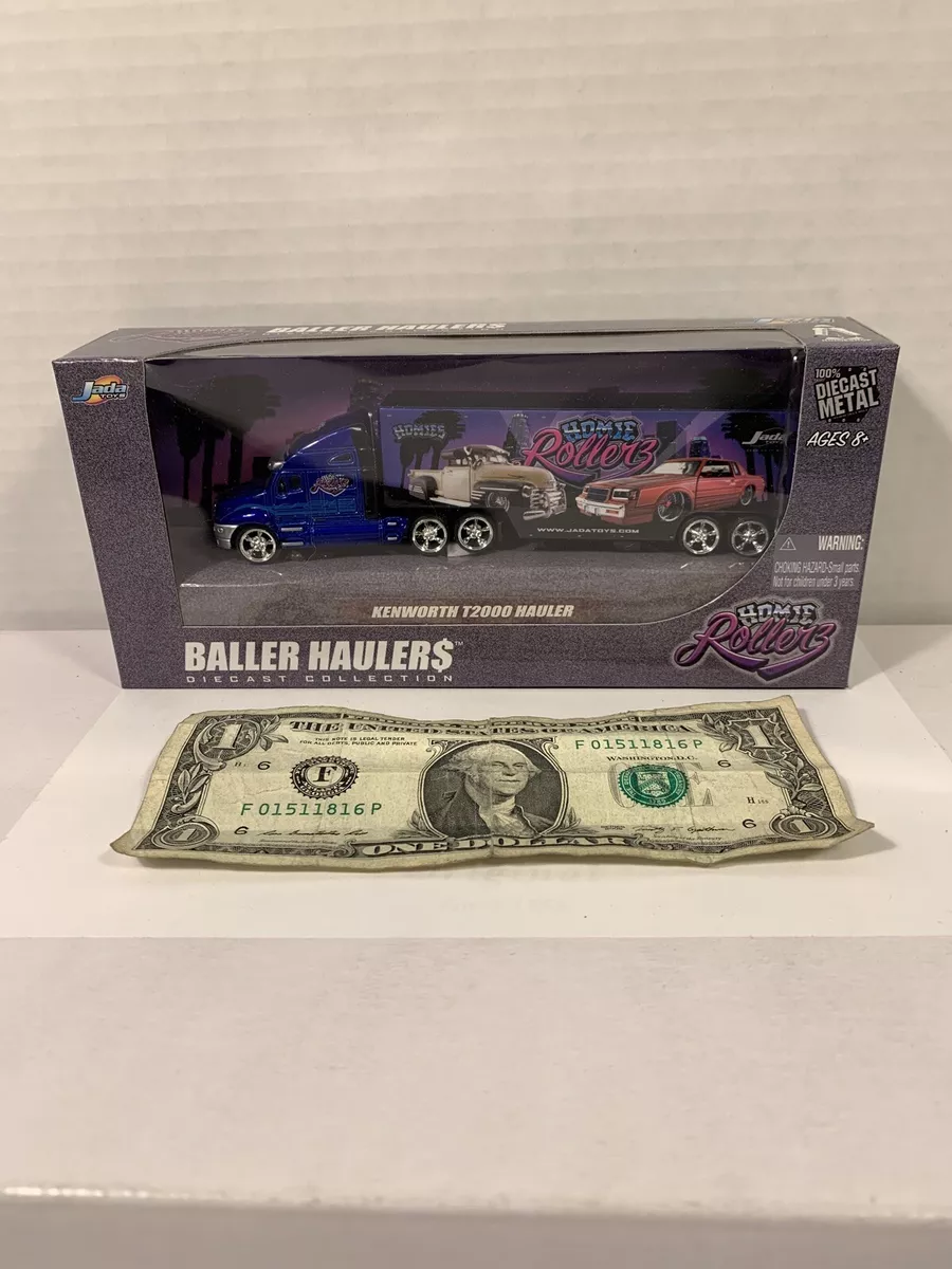 Jada Toys HOMIE ROLLERZ! Baller Haulers Kenworth Hauler NEW in Box Diecast