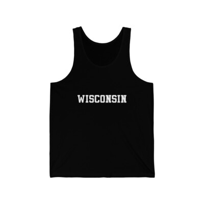 #ad #ad Wisconsin Unisex Tank Top $20.99