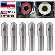 6pcs Natural Single Point Diamond Dresser Grinding Wheel Disc Dressing Pen Tool