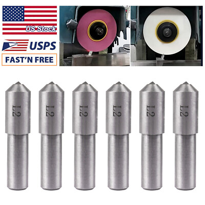 6pcs Natural Single Point Diamond Dresser Grinding Wheel Disc Dressing Pen Tool