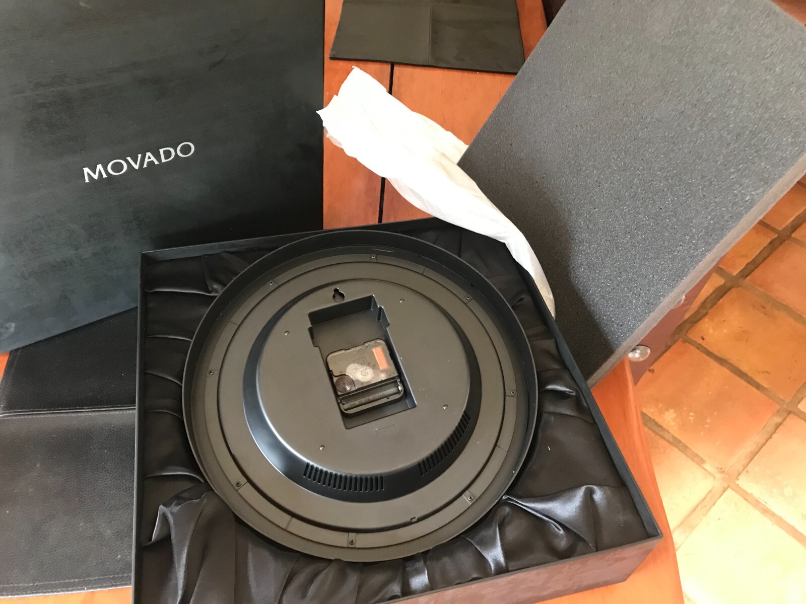 movado wall clock BLACK eBay