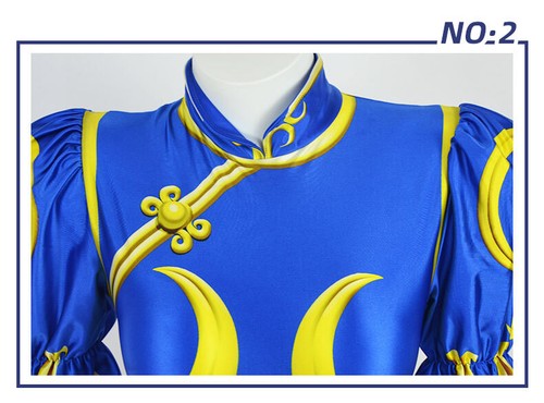 Chun Li Cosplay sexy Overall Badeanzug Cheongsam Kleid Outfits Cosplay Kostüm - Bild 7 von 8