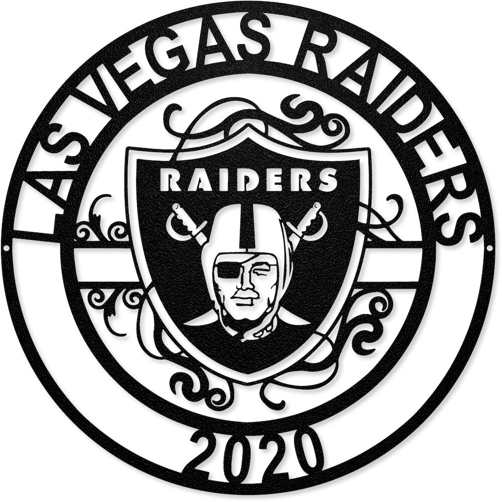 NFL Raiders メタルサイン 壁掛け Las Vegas Raiders Laser Cut Metal Sign, Licensed NFL | eBay