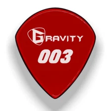 Gravity Picks 003 Jazz III Standard Pick, 1.5mm, Red