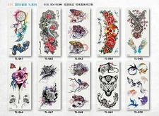 8 X Kids Tattoo Sticker Waterproof Body Temporary Tattoos Stickers US 