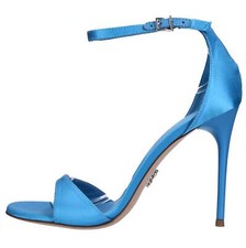 RAVE SATIN SILK SANDALS SERGIO LEVANTESI women blue Amu03 leva