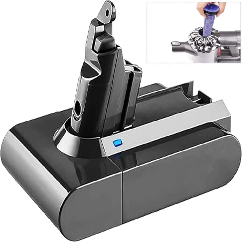 Dyson V6 Replacement Battery 5000mAh 21.6V for Absolute Animal Motorhead