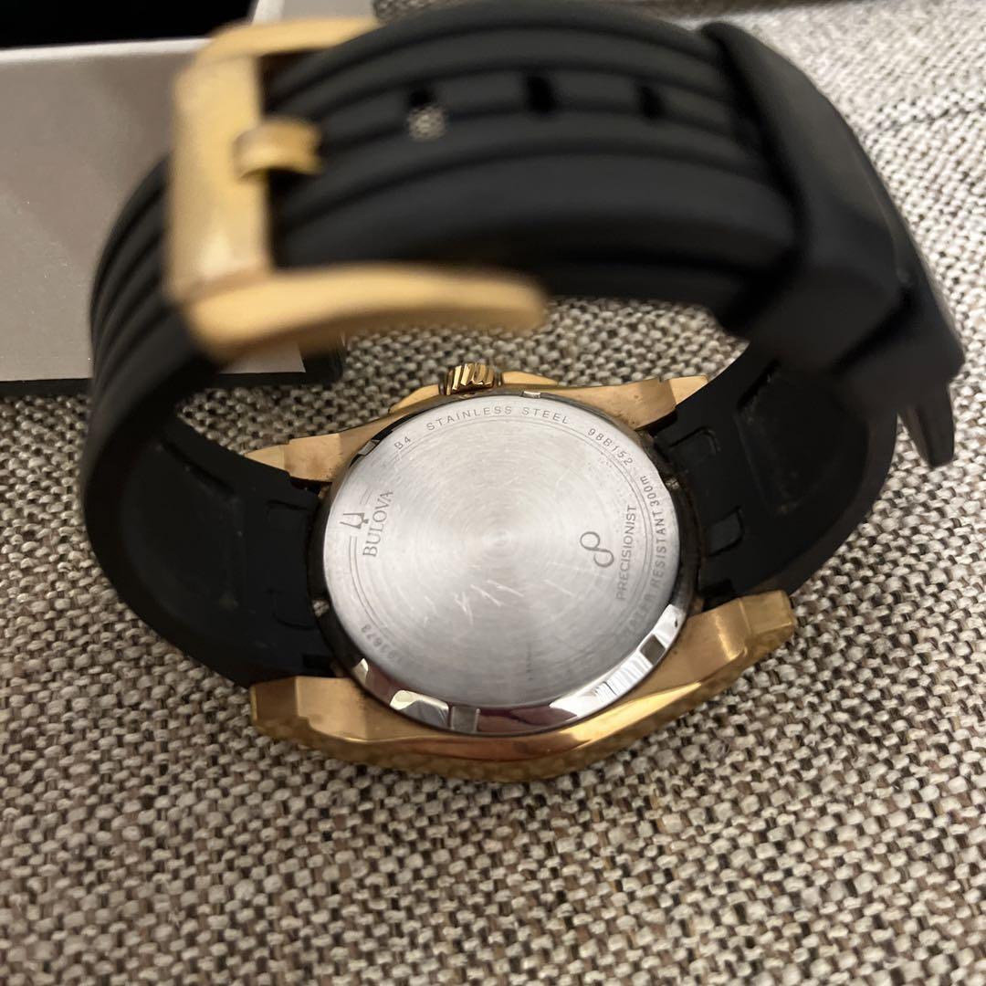 Bulova Precisionist 300m 防水 時計 BULOVA PRECISIONIST WATCH BLACK/GOLD 300M WATER RESISTANT