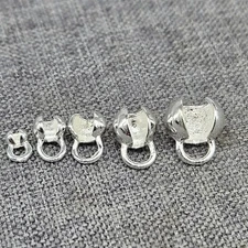 20 of 925 Sterling Silver Crimp Cover Bead Close Jump Ring 2.5mm 3mm 4mm 5mm 6mm