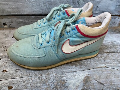 Vintage 80's Nike uknown model blue sneakers uk sz 7 US8 | eBay