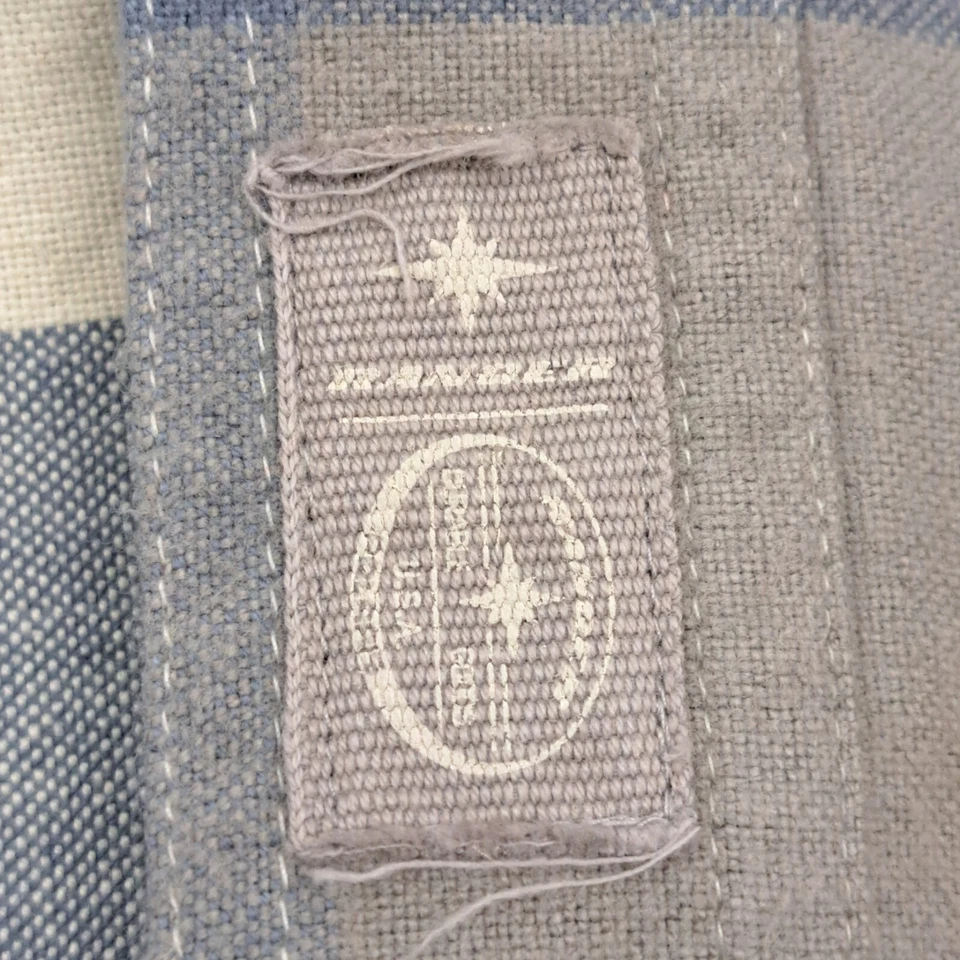 Polaris Ranger Blue Gray Tan 100% Cotton Flannel Men's Button Up Shirt Sz L EUC - Image 3 of 4