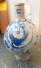 Antique LARGE 18TH-19THC Bellarmine jug German stoneware Bartmann krug FAB