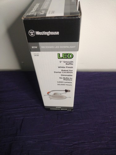 Westinghouse Energy Star Open Trimmed Medium (E26) Base LED Canless - 第 1/2 張圖片