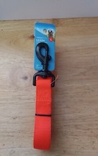 Large 5 Foot Tough Nylon Dog Leash in Hunter Orange by Vibrant Life