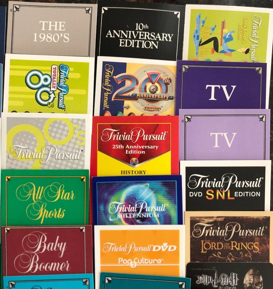 Trivial Pursuit Cards Pick 100 Card Decks As Low As 1.80 Each w HUGE Selection  - Image 2 of 4