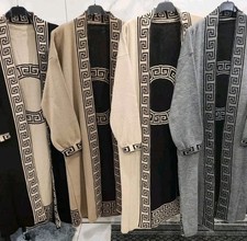 NEU DAMEN STRICK LÄSSIG VORNE OFFEN STRICKJACKEN WEICH STRICK TASCHEN BOYFRIEND