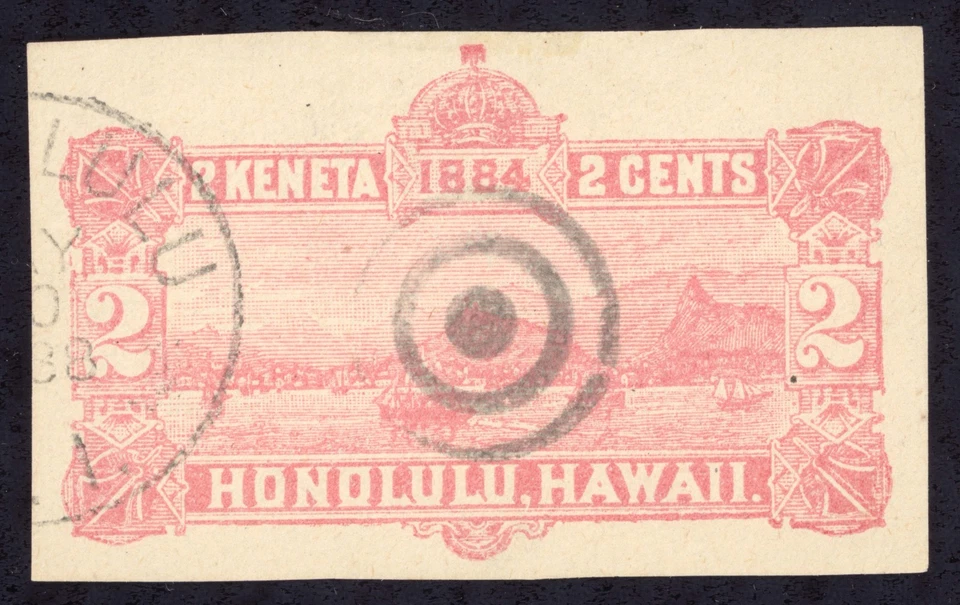 Lote cuadrado corte sobre usado Hawaii Scott U1-U5, U10-U13 E637 sellos bhmstamps Foto 3 de 4