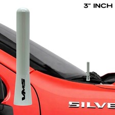 Vms Racing Cnc Billet 3 High Gloss White Antenna For Gmc Sierra Chevy Silverado