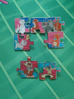 Aristocats Character Connection Puzzle Disney Pin 5 c LE 1100 2 chase LE 600