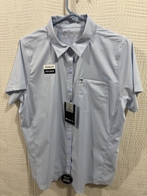 Ariat  Woman s SS light Blue Venttek Shirt New Size L