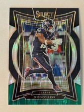 2024 Select Black & Green Prizm Shock 86 Nico Collins Houston Texans Insert Card