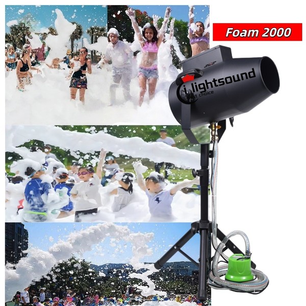 Alta Calidad 2000W Jet Foam Cañón Spray Fiesta Espuma Máquina Exterior Verano Show