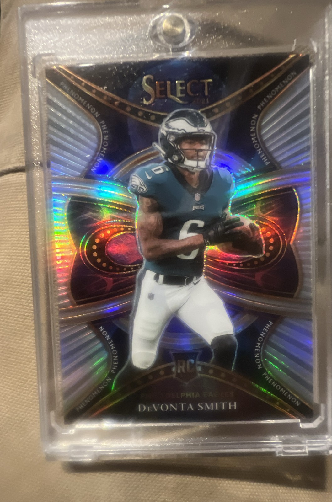 2021 Panini Select - Phenomenon Devonta Smith #PHE-19 Silver Prizm (RC)