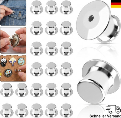 30 Stück Pin Verschluss, Metall Pin Sicherheitsverschluss Anstecker Anstecknadel