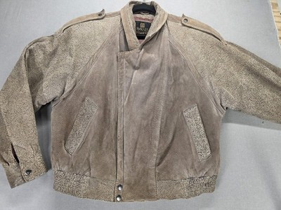 Vintage Byrnes & Baker Womens Leather Jacket Brown Asymmetrical Y2K Gorpcore