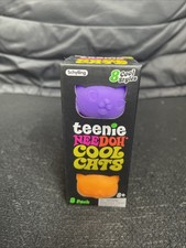 Schylling Teenie NeeDoh Cool Cats 3 pack - Sensory Squeeze Toy, Assorted Colors.