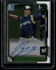 2015 Bowman #BCAP-JL Jorge Lopez Chrome Prospect Autographs