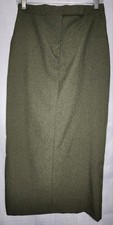 1980s ilyza Petite Career Wear Separates Maxi Pencil Skirt Avacado Green 8P