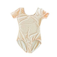 Theatricals Ballet Pink Lined Leotard Short Sleeve Kids Child M