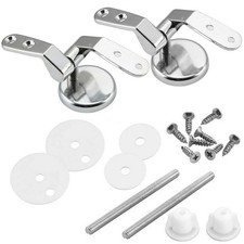 Toilette Deckel Scharnier Chrom Halterungen Ersatz Schrauben Silber Hochwertig